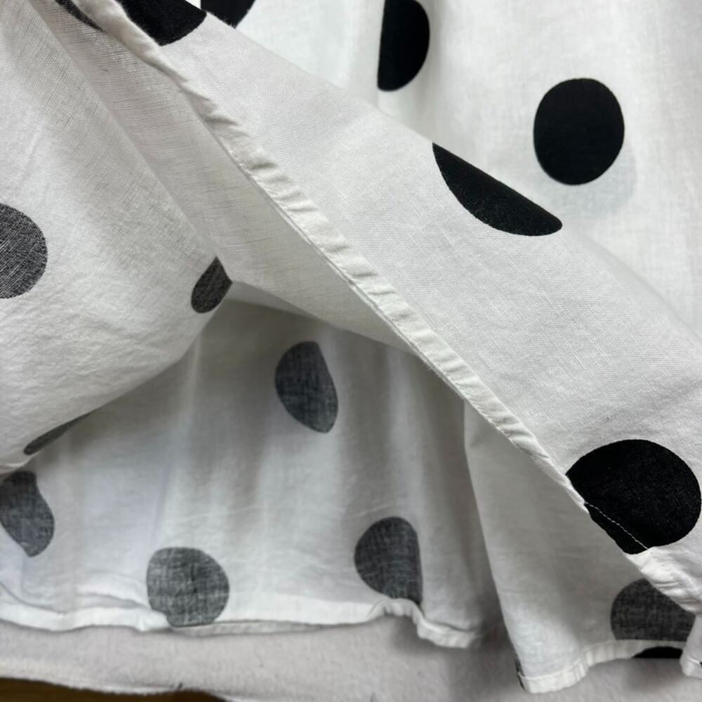 Asos Design Curve Maxi Dress US 14 Black & White Polka Dot Strappy Sleeve - Picture 7 of 12
